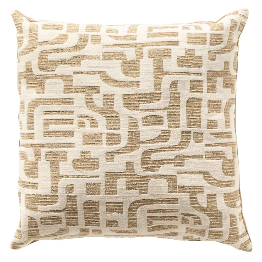 Dutch Decor Kissenhülle 'Fabia' 45 x 45 cm Incense - Braun, Weiß